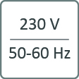 symbol spannung 230V 50-60Hz